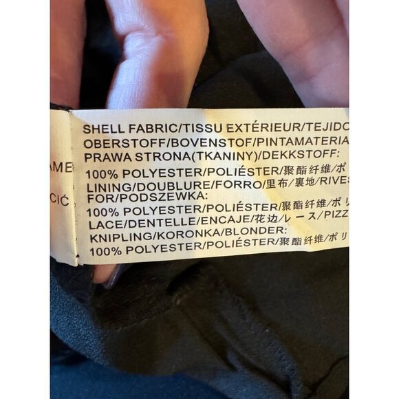 JOA Skirt Women Small Black Embroidered Lace Straight Knee Length‎ Pencil Career - Picture 10 of 11